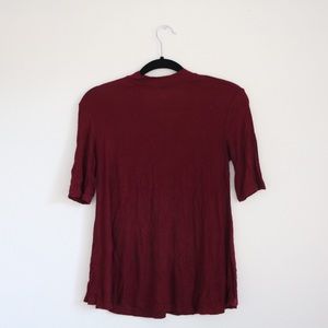 Maroon tunic tee